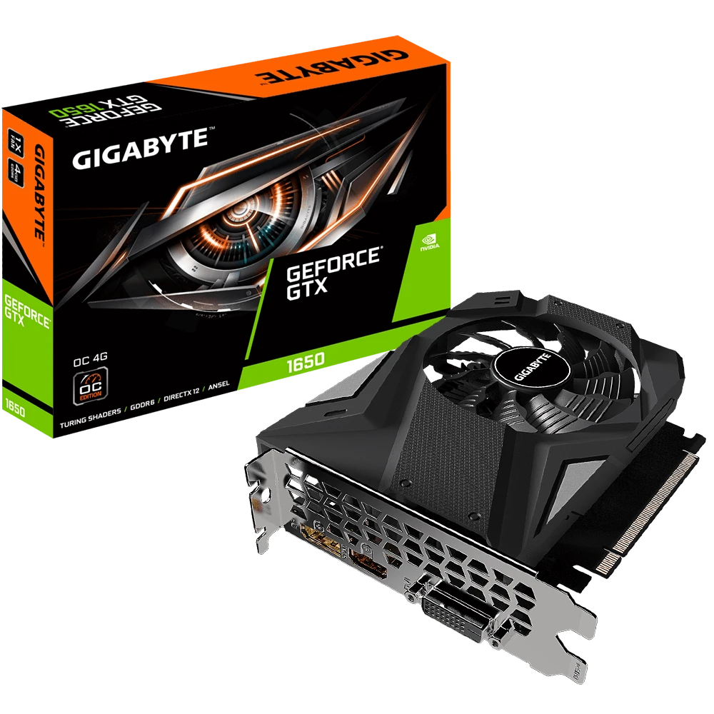 Gigabyte GeForce® GTX 1650 D6 OC 4G  (Rev. 1.0)